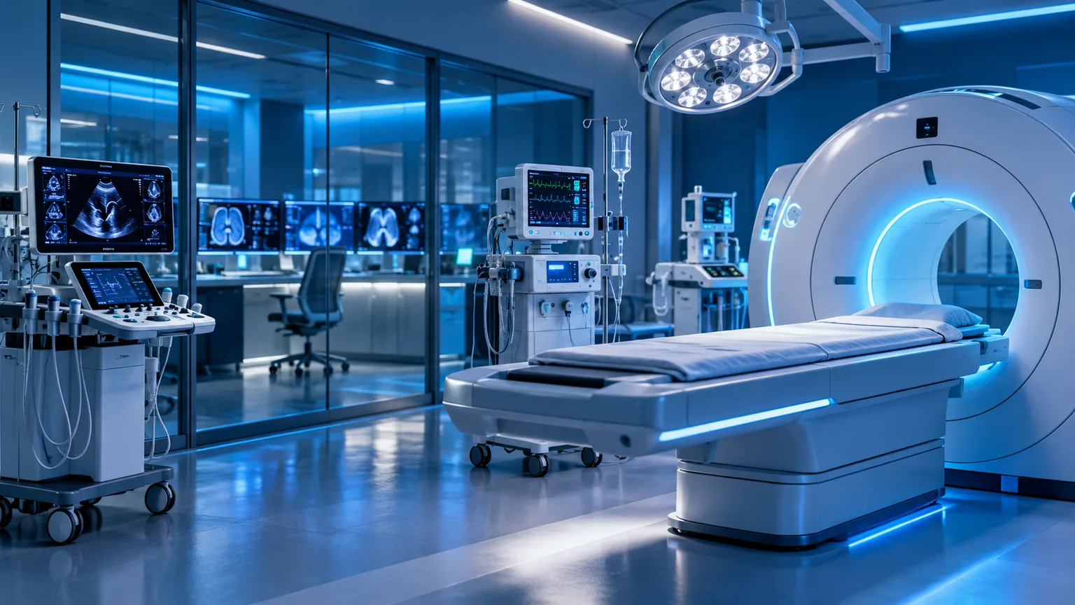 Connected diagnostic equipment in a modern healthcare environment