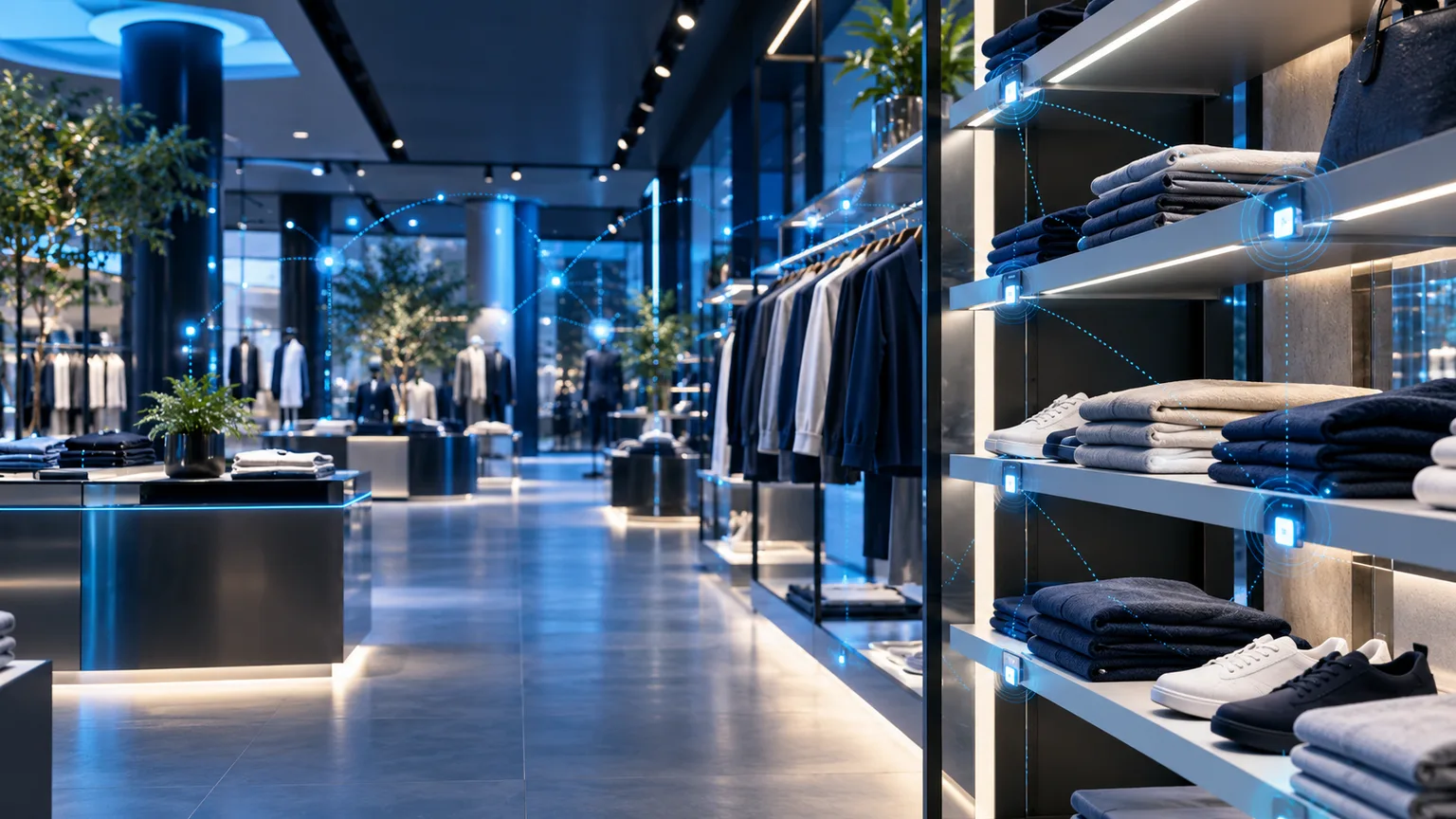Connected retail interior with inventory technology